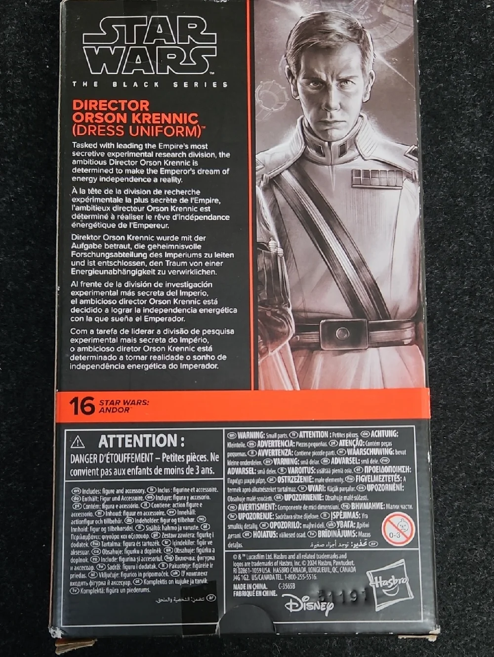 Star Wars The Black Series Director Orson Krennic (Dress Uniform)